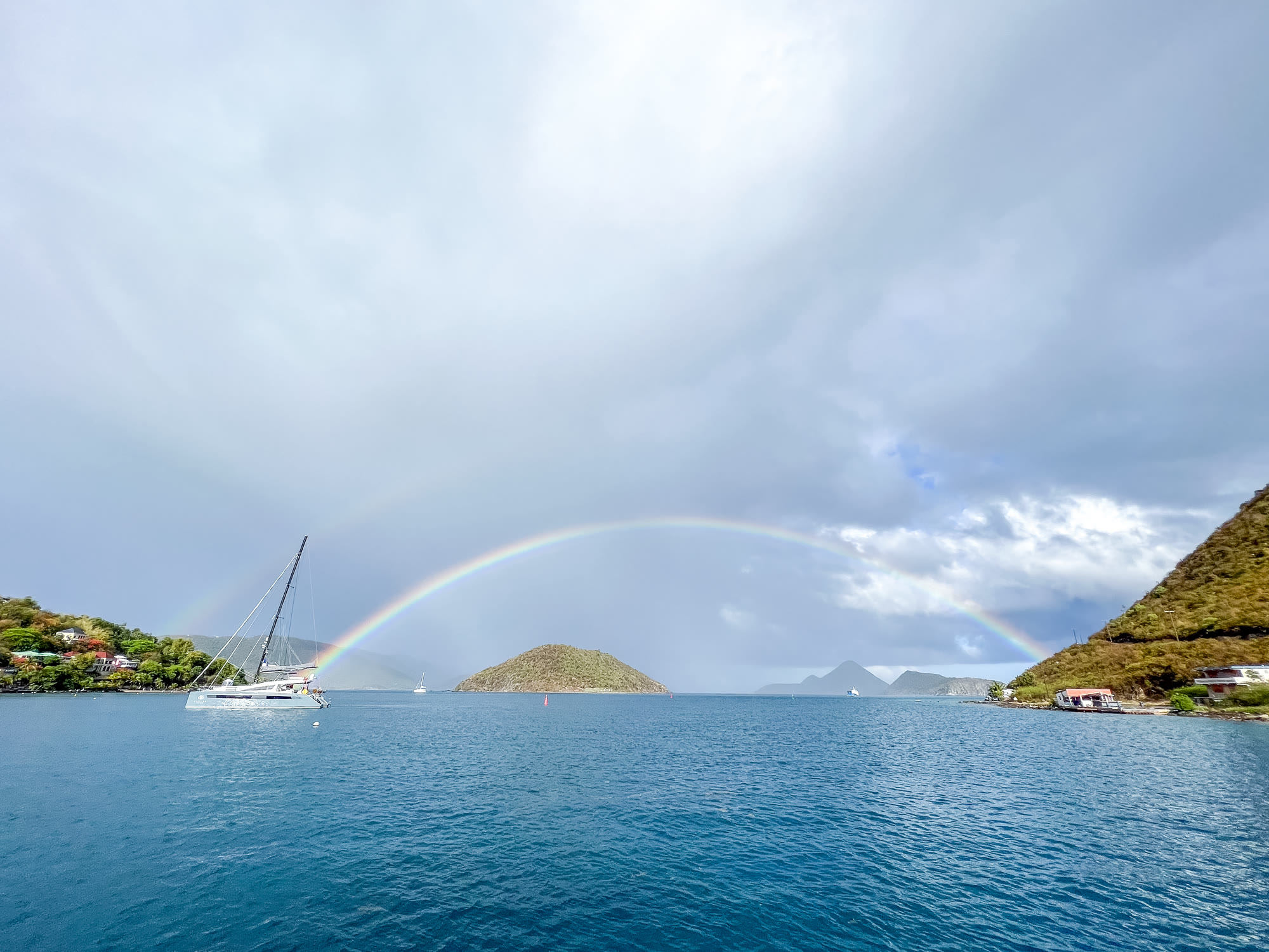 Rainbow over the anchorage