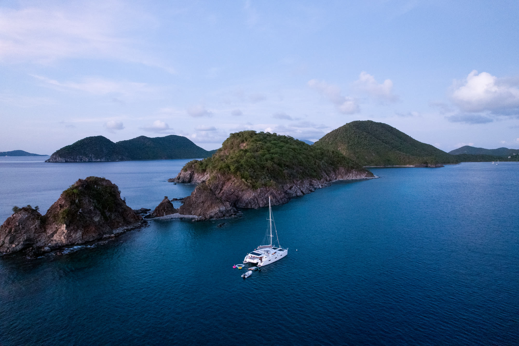 Anchored among the rocks