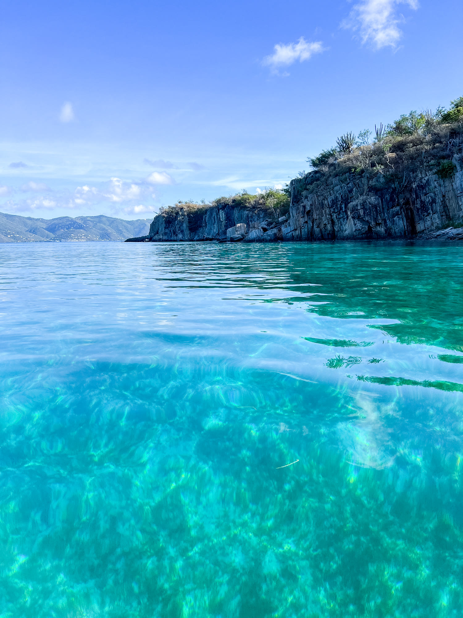 Crystal water, BVI cove